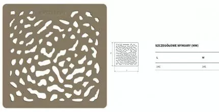 Решетка для душевого поддона «Excellent» Arda капучино