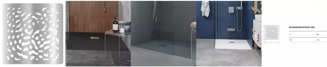 Решетка для душевого поддона «Excellent» Arda хром