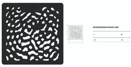 Решетка для душевого поддона «Excellent» Arda чёрная