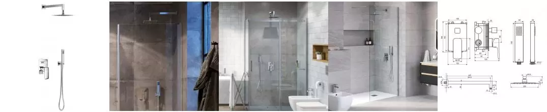 Душевая система «Excellent» Keria AREX.SET.2045CR хром Душевая система «Excellent» Keria AREX.SET.2045CR хром