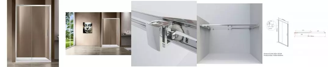 Душевая дверь «Vincea» Garda VDS-1G105CL 105/190 прозрачная/хром универсальная Душевая дверь «Vincea» Garda VDS-1G105CL 105/190 прозрачная/хром универсальная