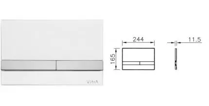 Кнопка смыва «Vitra» Select 740-1100 белая Кнопка смыва «Vitra» Select 740-1100 белая