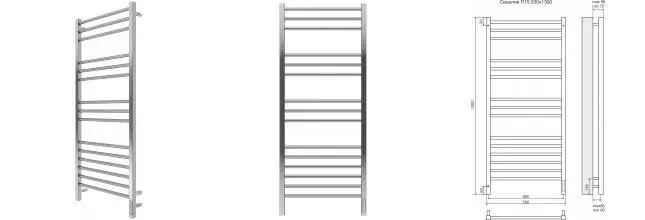 Электрический полотенцесушитель «Terminus» Сицилия П15 53/130 Sensor Quick Touch хром правый Электрический полотенцесушитель «Terminus» Сицилия П15 53/130 Sensor Quick Touch хром правый