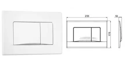 Кнопка смыва «Roca» Active 32B 8901130B0 белая