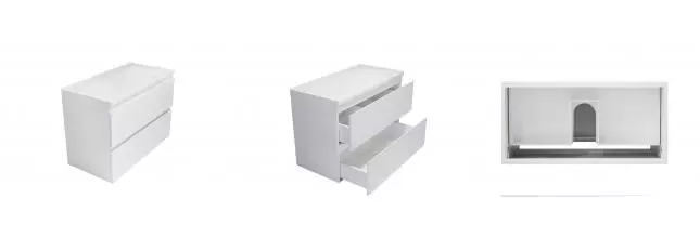 Тумба с раковиной «Эстет» Bali 100 (Бали 100) подвесная белая