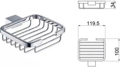 Мыльница «Allen Brau» Infinity 6.21005-00 на стену хром