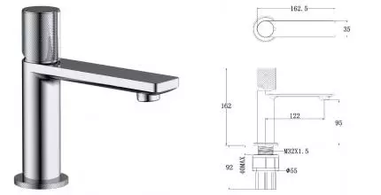 Смеситель для раковины «Allen Brau» Liberty 5.33001-00 хром Смеситель для раковины «Allen Brau» Liberty 5.33001-00 хром