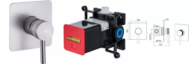 Смеситель для душа «Allen Brau» Priority X1 5.31012-BN брашированный никель