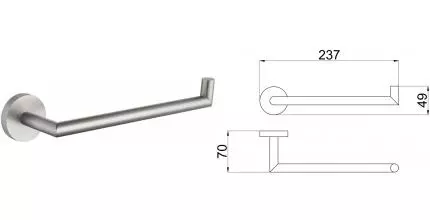 Полотенцедержатель «Allen Brau» Priority 6.31010-BN на стену брашированный никель Полотенцедержатель «Allen Brau» Priority 6.31010-BN на стену брашированный никель