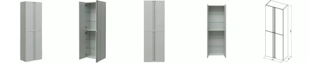 Шкаф «Allen Brau» Eclipse 60 подвесной рapyrus white matt Шкаф «Allen Brau» Eclipse 60 подвесной рapyrus white matt