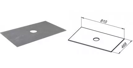 Мебельная столешница «Allen Brau» Fantasy 80 1.11009.G керамогранит graphite