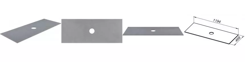 Мебельная столешница «Allen Brau» Fantasy 120 1.11011.G керамогранит graphite