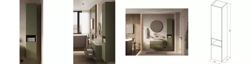 Пенал «Allen Brau» Infinity 35 подвесной cement grey matt правый Пенал «Allen Brau» Infinity 35 подвесной cement grey matt правый