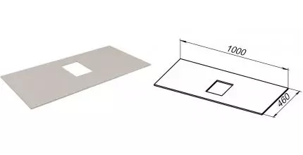 Мебельная столешница «Allen Brau» Infinity 100 1.21012.B-S керамогранит beige structure