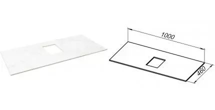 Мебельная столешница «Allen Brau» Infinity 100 1.21012.M керамогранит marble