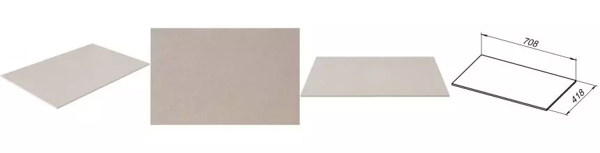 Мебельная столешница «Allen Brau» Liberty 75 1.330011.B-S без отверстий керамогранит beige structure