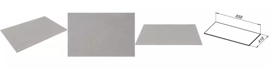 Мебельная столешница «Allen Brau» Liberty 90 1.330012.G-S без отверстий керамогранит grey structure