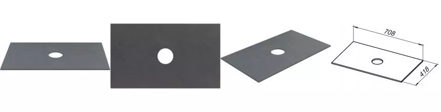 Мебельная столешница «Allen Brau» Liberty 75 1.33007.G керамогранит graphite