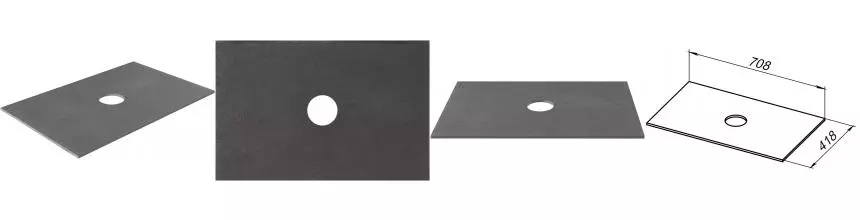 Мебельная столешница «Allen Brau» Liberty 75 1.33007.GR-S керамогранит graphite structure