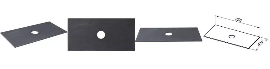 Мебельная столешница «Allen Brau» Liberty 90 1.33008.GR-S керамогранит graphite structure