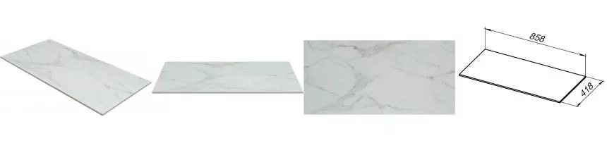 Мебельная столешница «Allen Brau» Liberty 90 1.33008.M керамогранит marble