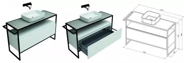 Тумба под раковину «Allen Brau» Priority 120 white matt Тумба под раковину «Allen Brau» Priority 120 white matt