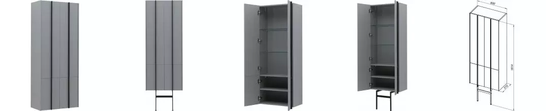 Шкаф «Allen Brau» Reality 60 подвесной platinum grey matt Шкаф «Allen Brau» Reality 60 подвесной platinum grey matt
