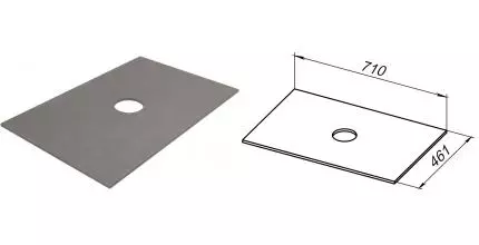 Мебельная столешница «Allen Brau» Reality 70 1.32022.DG-S керамогранит dark grey structure