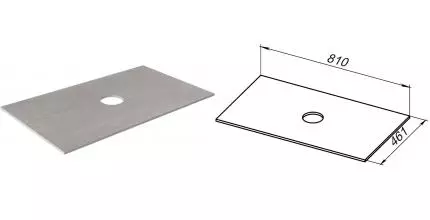 Мебельная столешница «Allen Brau» Reality 80 1.32023.DG-S керамогранит dark grey structure