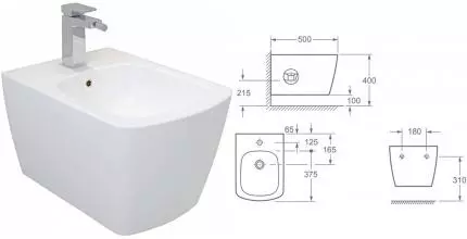 Подвесное биде «Allen Brau» Liberty 4.33005.20 белое Подвесное биде «Allen Brau» Liberty 4.33005.20 белое