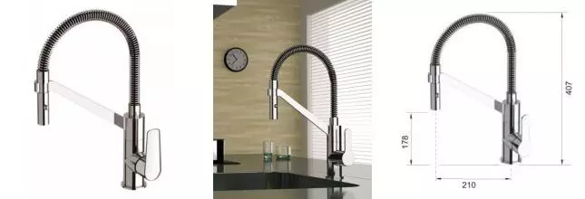 Смеситель для кухонной мойки «Remer» Vanity V533 хром Смеситель для кухонной мойки «Remer» Vanity V533 хром