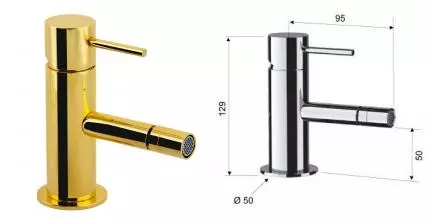 Смеситель для биде «Remer» X-Style X21DO золото Смеситель для биде «Remer» X-Style X21DO золото