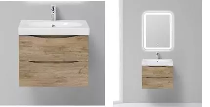 Тумба с раковиной «Belbagno» Fly 60 (BB600-LV-CER-N) подвесная Rovere Nature Тумба с раковиной «Belbagno» Fly 60 (BB600-LV-CER-N) подвесная Rovere Nature