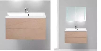 Тумба с раковиной «Belbagno» Regina 90 (BB900/450-LV-MR-AST) подвесная Rosso Basalto