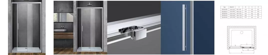 Душевая дверь «Vincea» Soft VDS-3SO110CL 110/195 прозрачная/хром универсальная Душевая дверь «Vincea» Soft VDS-3SO110CL 110/195 прозрачная/хром универсальная