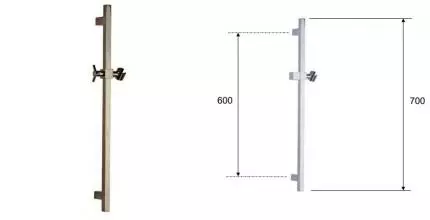 Штанга для душа «Remer» 317SNP брашированный никель Штанга для душа «Remer» 317SNP брашированный никель