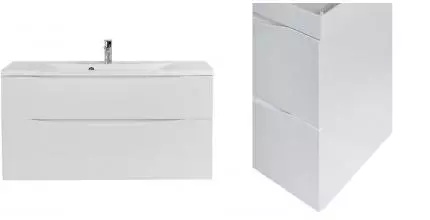 Тумба с раковиной «Belbagno» Marino H-60 120 (BB1200/450-LV-MR-PR) подвесная Bianco Lucido