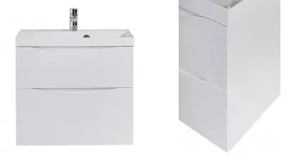 Тумба с раковиной «Belbagno» Marino H-60 90 (BB900/450-LV-MR-AST) подвесная Bianco Lucido