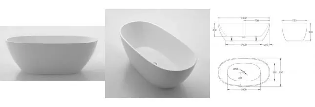Ванна акриловая «Belbagno» BB81-1500-W0 150/75 без перелива с ножками без сифона белая Ванна акриловая «Belbagno» BB81-1500-W0 150/75 без перелива с ножками без сифона белая
