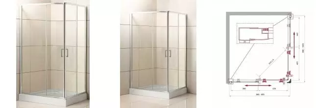 Душевой угол-ограждение «Belbagno» UNO-195-AH-2-100/90-C-Cr 100/90 прозрачный/хром прямоугольный без поддона Душевой угол-ограждение «Belbagno» UNO-195-AH-2-100/90-C-Cr 100/90 прозрачный/хром прямоугольный без поддона