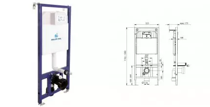 Инсталляция для унитаза «Koller Pool» Dune 1200 SL Инсталляция для унитаза «Koller Pool» Dune 1200 SL