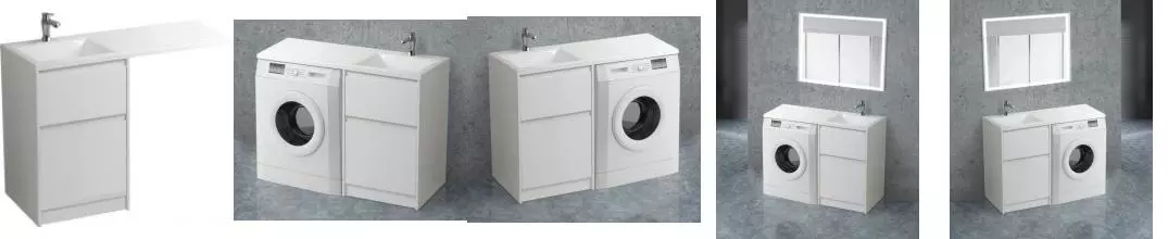 Тумба с раковиной «Belbagno» Kraft-lvd 58 (BB1200/480-LV-MR) Bianco Opaco