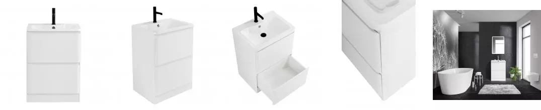 Тумба с раковиной «Belbagno» Albano 60 (BB600/455-LV-MR-ALR) Bianco Lucido Тумба с раковиной «Belbagno» Albano 60 (BB600/455-LV-MR-ALR) Bianco Lucido