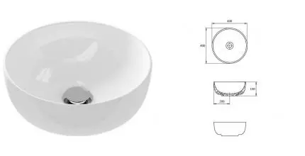 Раковина «Cersanit» Moduo 40 Ring фарфоровая белая