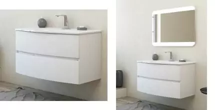 Тумба с раковиной «Cezares» Dalila 75 (Comfort 75) подвесная Frassinato Bianco Тумба с раковиной «Cezares» Dalila 75 (Comfort 75) подвесная Frassinato Bianco