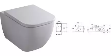 Подвесной унитаз безободковый «Allen Brau» Infinity 4.21004.20/4.21010.20 белый с сиденьем дюропласт с микролифтом белое Подвесной унитаз безободковый «Allen Brau» Infinity 4.21004.20/4.21010.20 белый с сиденьем дюропласт с микролифтом белое