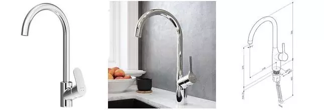 Смеситель для кухни с подключением к фильтру «Am.Pm» X-Joy F85B07700 хром