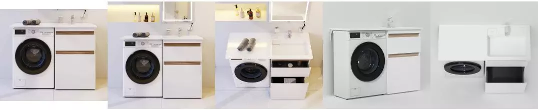 Тумба с раковиной «Am.Pm» X-Joy 60 (X-Joy M85AWPR1201WG 120/50 правая) белый глянец/светлое дерево