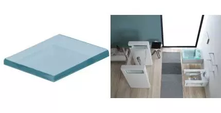 Сиденье для унитаза «GSG» GLCOPRCR ультратонкое с микролифтом прозрачная