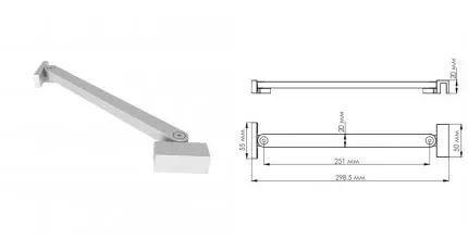 D392 Фиксатор для стеклянной шторки (белый) 9063389 · WasserKRAFT, D392